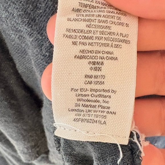 Free People Rocket Cat Boho Grunge Black Linen Cotton Blend Dress Size Medium - Picture 11 of 11